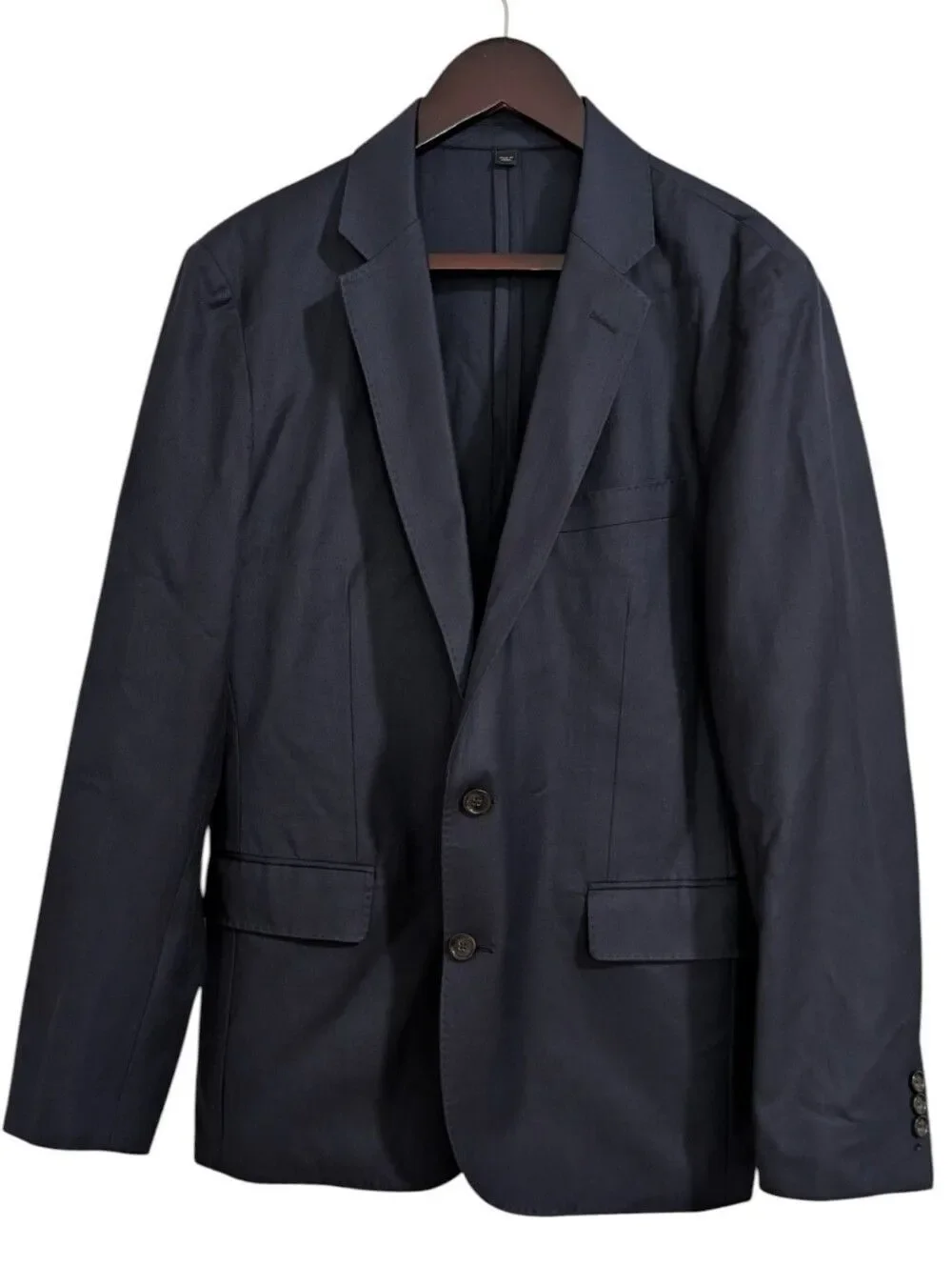 J.Crew Ludlow Blazer 40R Navy Wool Cotton Blend American Woolen Co H2794